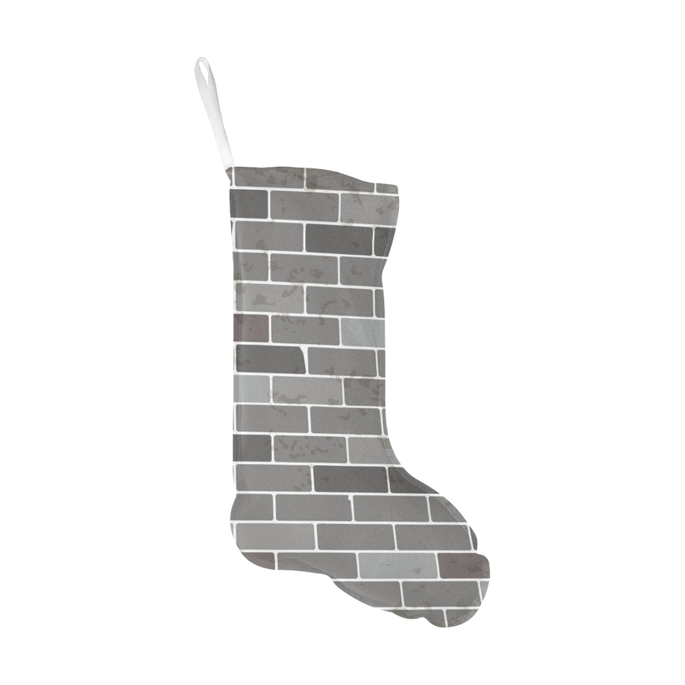 Brick Printed Pattern Print Design 05 Christmas Stocking
