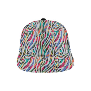 Colorful zebra skin pattern All Over Print Snapback Cap