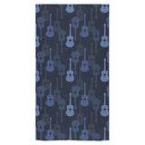 Blue Theme guitar pattern Bath Towel