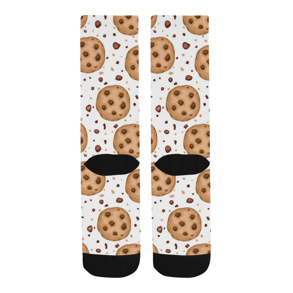 chocolate chip cookie pattern Crew Socks