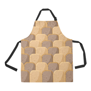 Bread Toast Pattern Print Design 04 All Over Print Adjustable Apron