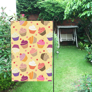 cake cupcake heart cherry pattern House Flag Garden Flag