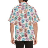 Chemistry Periodic Table Pattern Print Design 02 Men's All Over Print Hawaiian Shirt (Model T58)