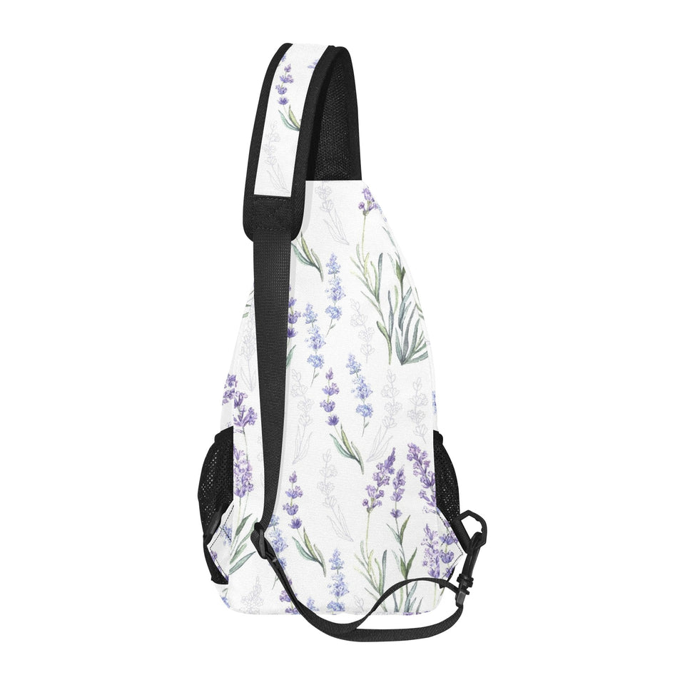 Hand painting Watercolor Lavender All Over Print Chest Bag