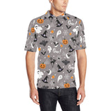 Halloween design pattern Men's All Over Print Polo Shirt