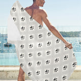 Dog Paws Pattern Print Design 03 Beach Towel