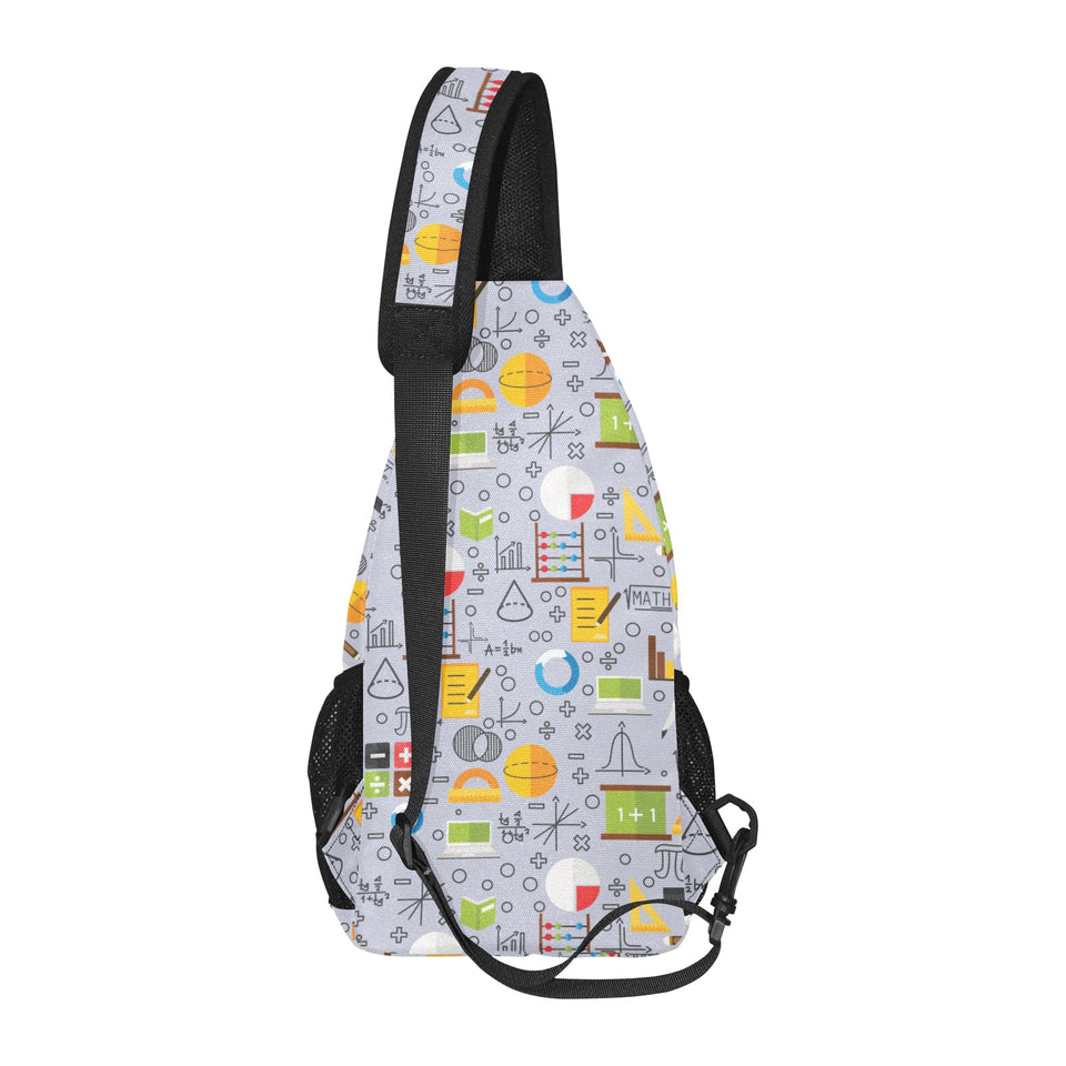 Math Pattern Print Design 04 All Over Print Chest Bag