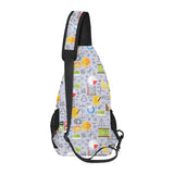 Math Pattern Print Design 04 All Over Print Chest Bag