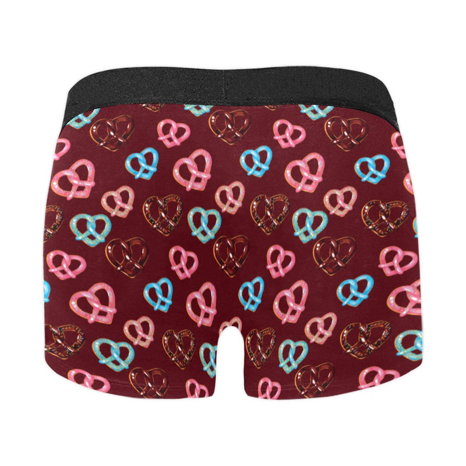 Pretzels Pattern Print Design 05 Men's All Over Print Boxer Briefs Men's Underwear