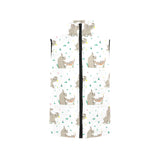Cute Rhino pattern background Women's Padded Vest