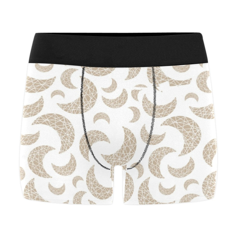 Cool gold moon abstract pattern Men's All Over Print Boxer Briefs Men's Underwear
