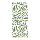 Hand drawn sketch style green Chili peppers patter Beach Towel