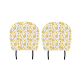 Potato Chips Pattern Print Design 03 Car Headrest Cover