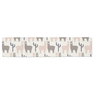Llama Alpaca pattern Table Runner