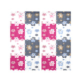 Teddy Bear Pattern Print Design 03 Gauze Curtain