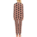 Lips Pattern Print Design 02 Women's All Over Print Pajama Set
