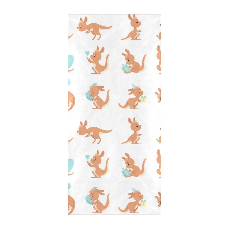 Cute Kangaroo pattern Beach Towel