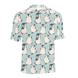 Cute Penguin pattern Men's All Over Print Polo Shirt