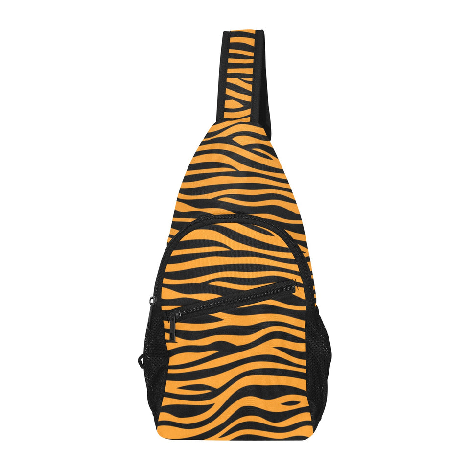 Bengal tigers skin print pattern background All Over Print Chest Bag