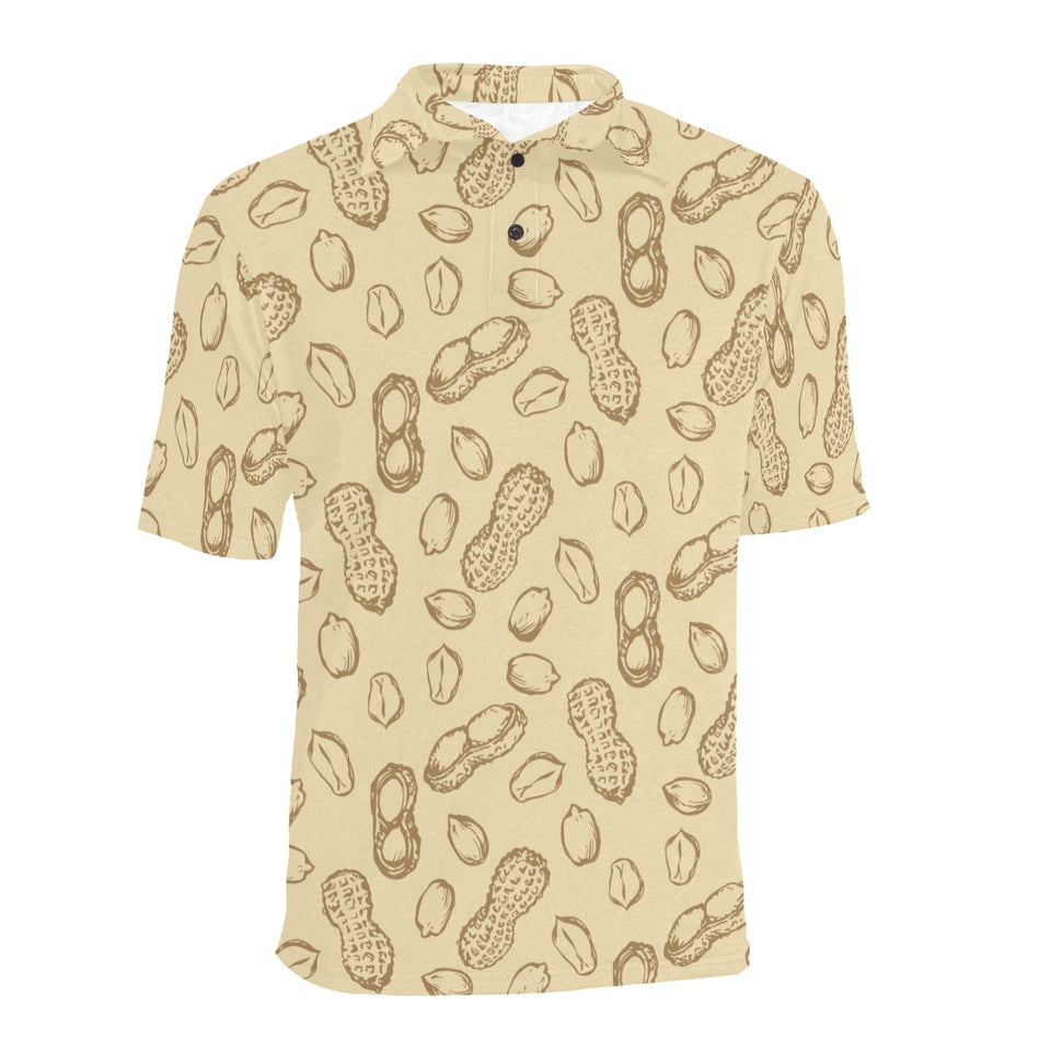hand drawn peanuts pattern Men's All Over Print Polo Shirt