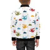 Colorful helicopter pattern Kids' Boys' Girls' Bomber Jacket