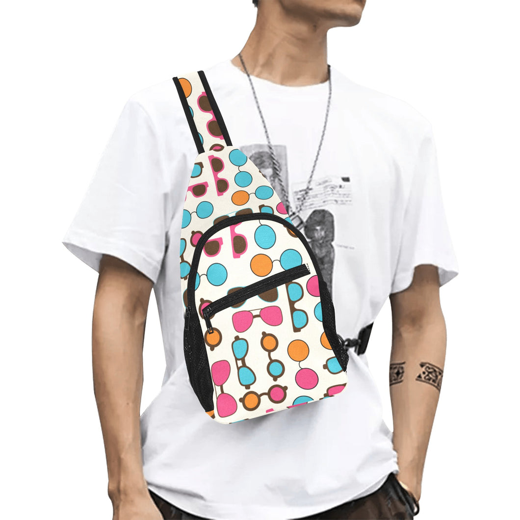 Sun Glasses Pattern Print Design 03 All Over Print Chest Bag