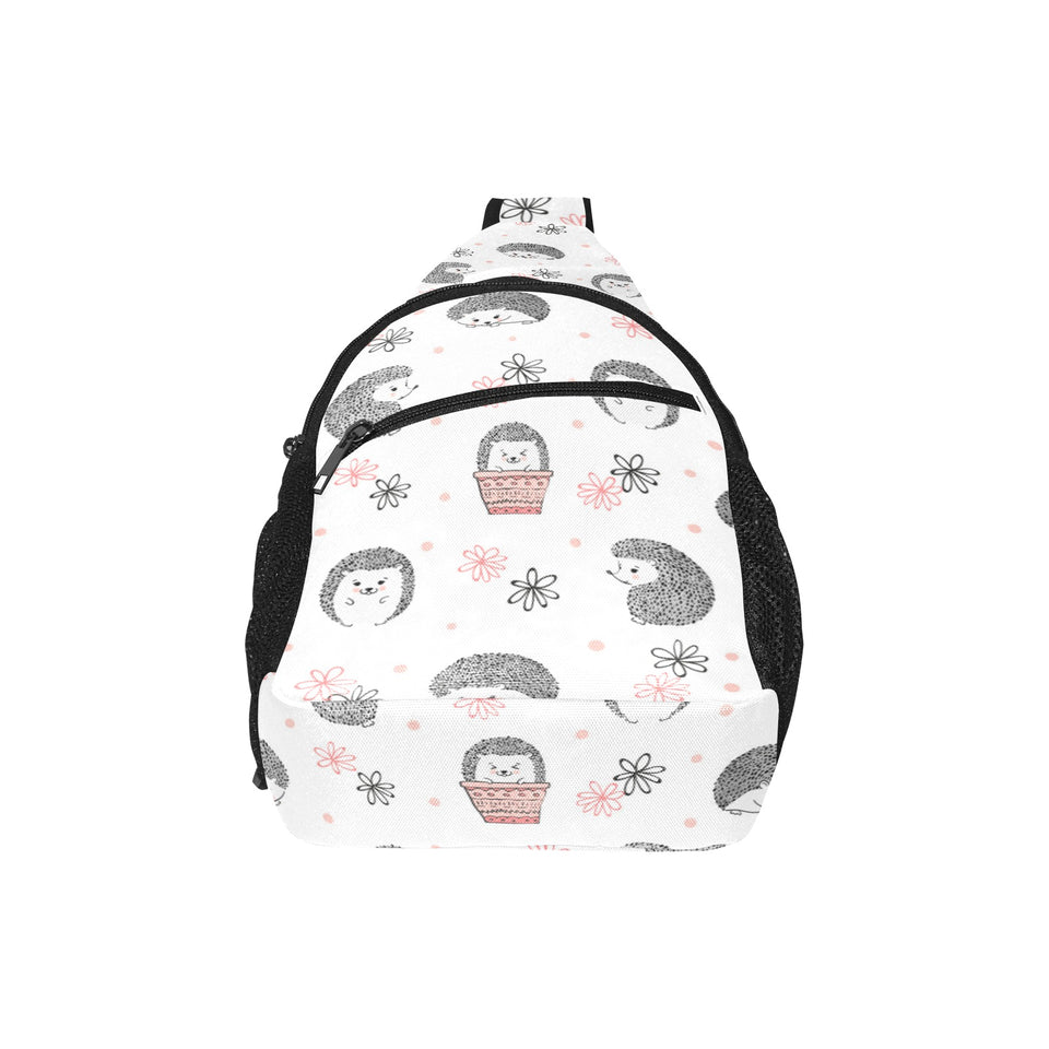Hedgehog Pattern Print Design 02 All Over Print Chest Bag
