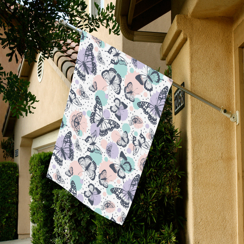 Butterfly pattern House Flag Garden Flag