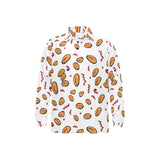 peanuts pattern background Men's Long Sleeve Polo Shirt