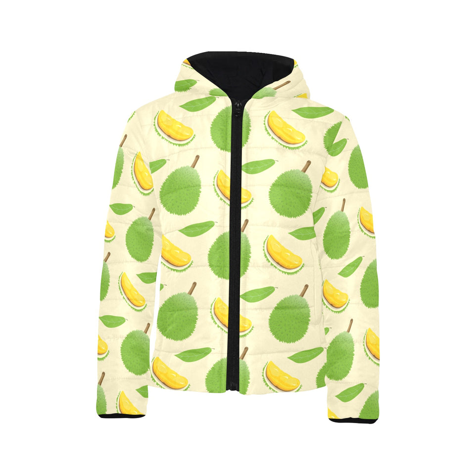 Durian pattern Kids' Boys' Girls' Padded Hooded Jacket
