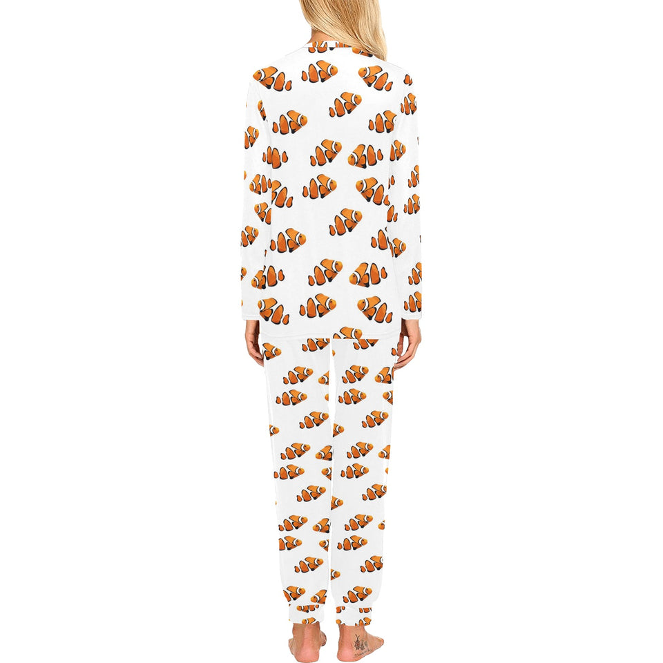 Clown Fish Pattern Print Design 03 Women's All Over Print Pajama Set
