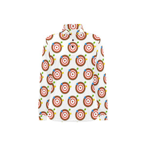 Darts Pattern Print Design 04 Women's Long Sleeve Polo Shirt