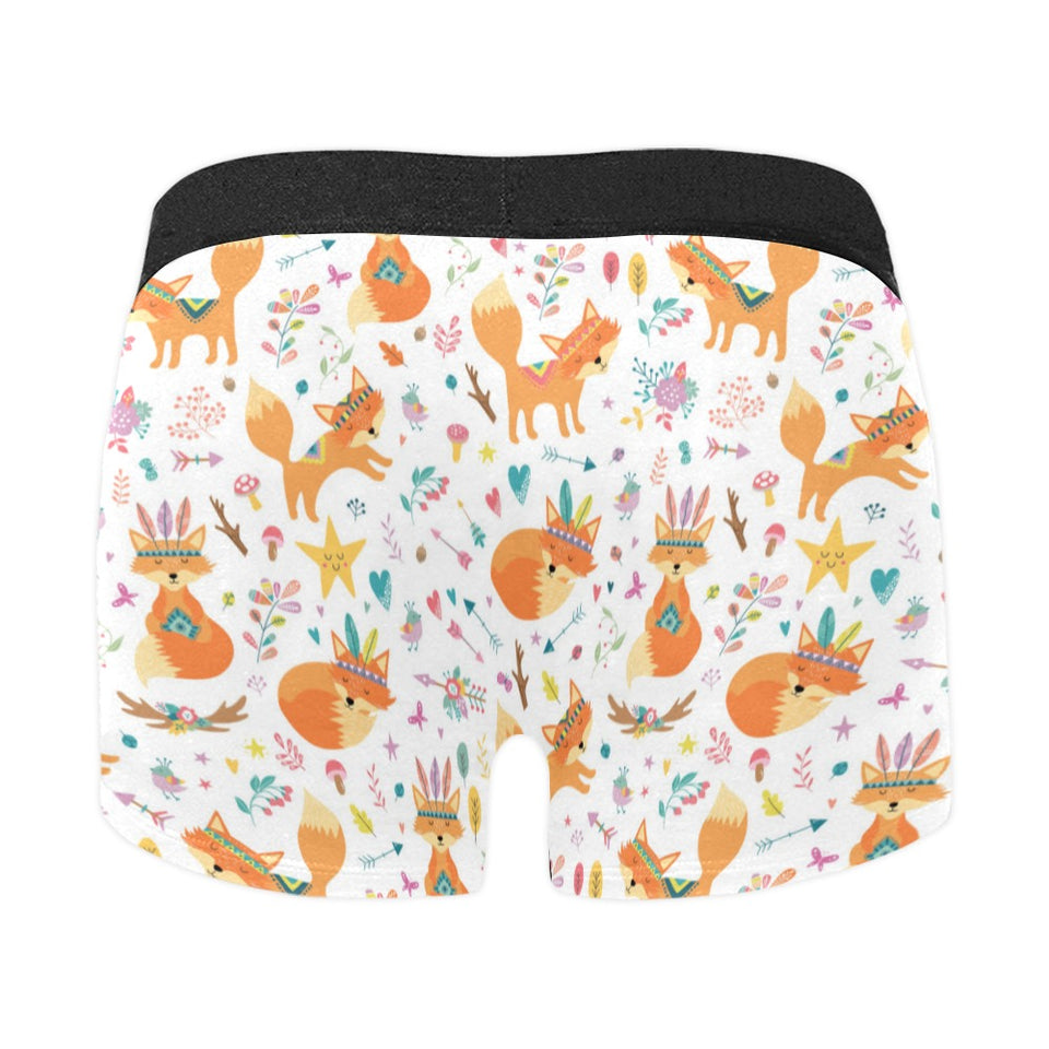 cute tribal fox pattern Men's All Over Print Boxer Briefs Men's Underwear