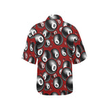 Billiard Ball Pattern Print Design 05 Women's All Over Print Hawaiian Shirt