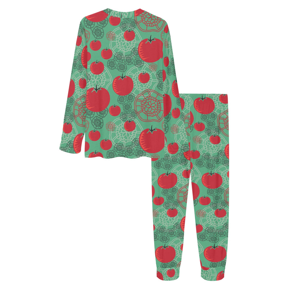 Tomato design pattern Women's All Over Print Pajama Set