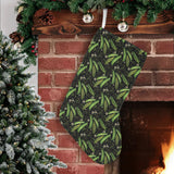 Green Peas Pattern Print Design 02 Christmas Stocking