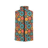 Gear Pattern Print Design 01 Women's Padded Vest