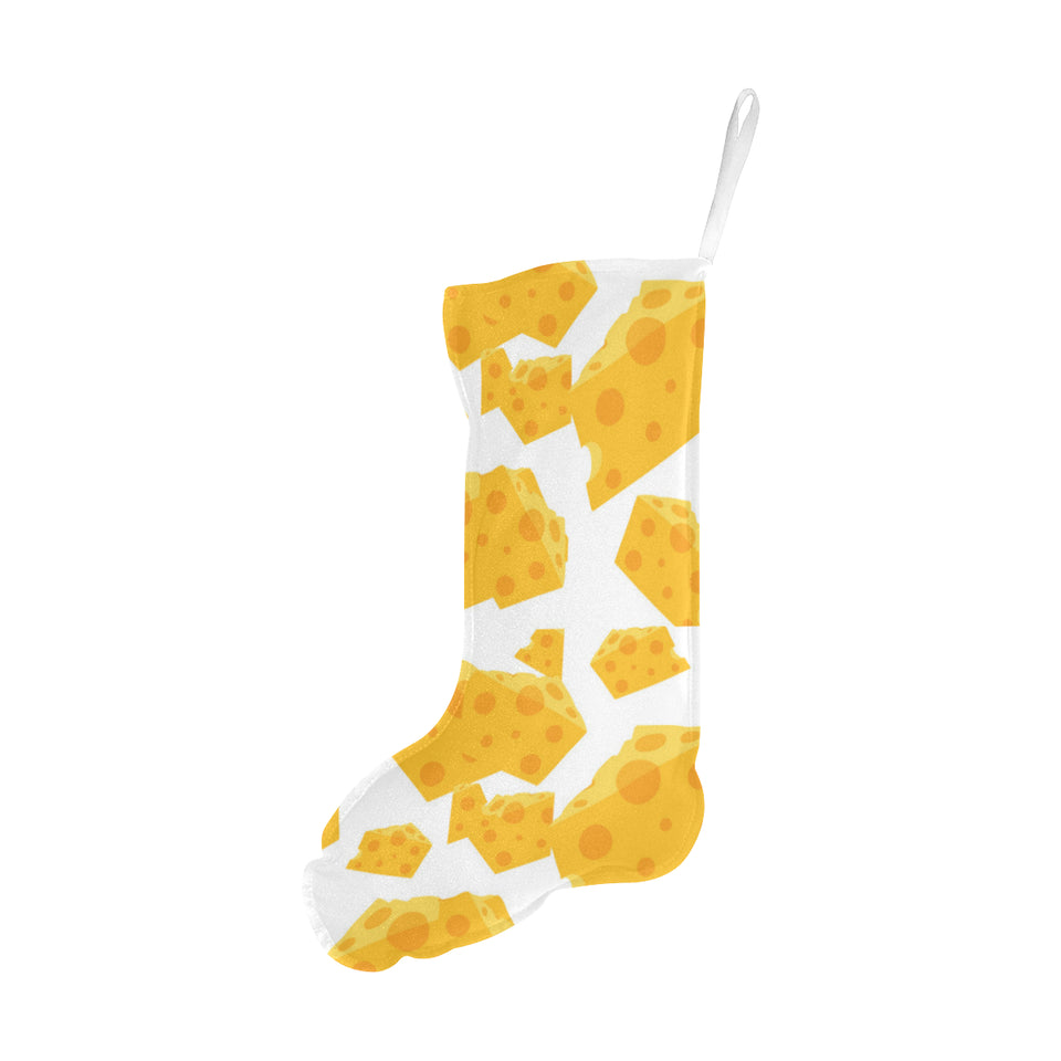Cheese slice pattern Christmas Stocking