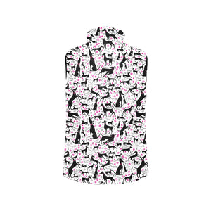 Greyhound Pattern Print Design 02 Men's Padded Vest