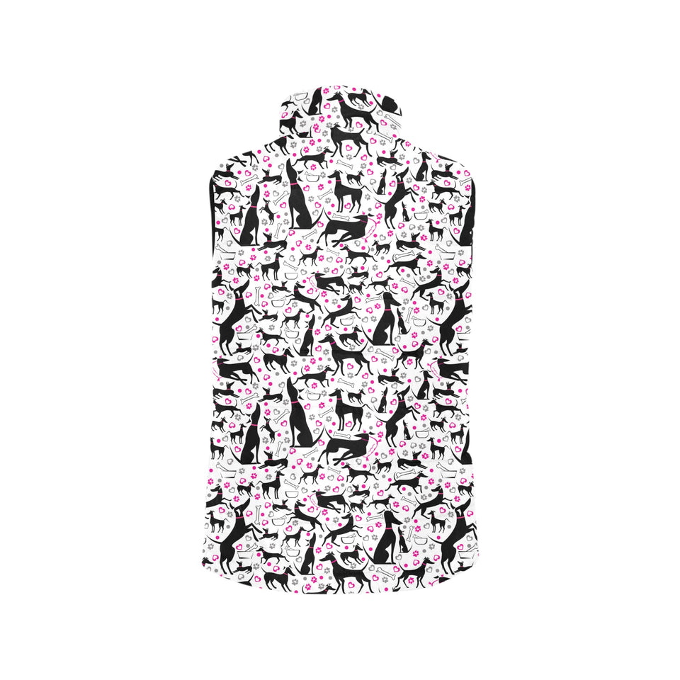 Greyhound Pattern Print Design 02 Men's Padded Vest
