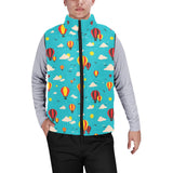 Hot Air Balloon Sky Pattern Men's Padded Vest