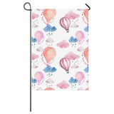 Watercolor air balloon cloud pattern House Flag Garden Flag