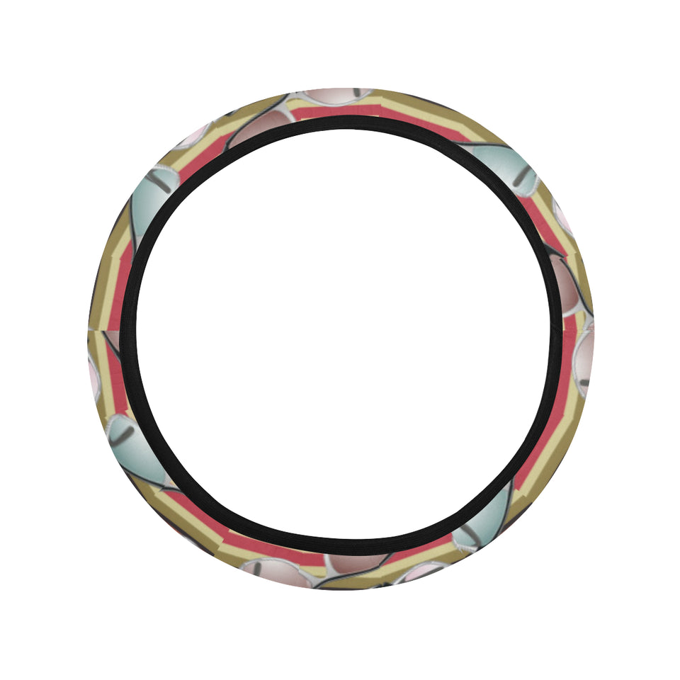 Sun Glasses Pattern Print Design 02 Car Steering Wheel Cover