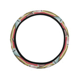 Sun Glasses Pattern Print Design 02 Car Steering Wheel Cover