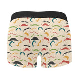 Mustache Beard Pattern Print Design 03 Men's All Over Print Boxer Briefs Men's Underwear