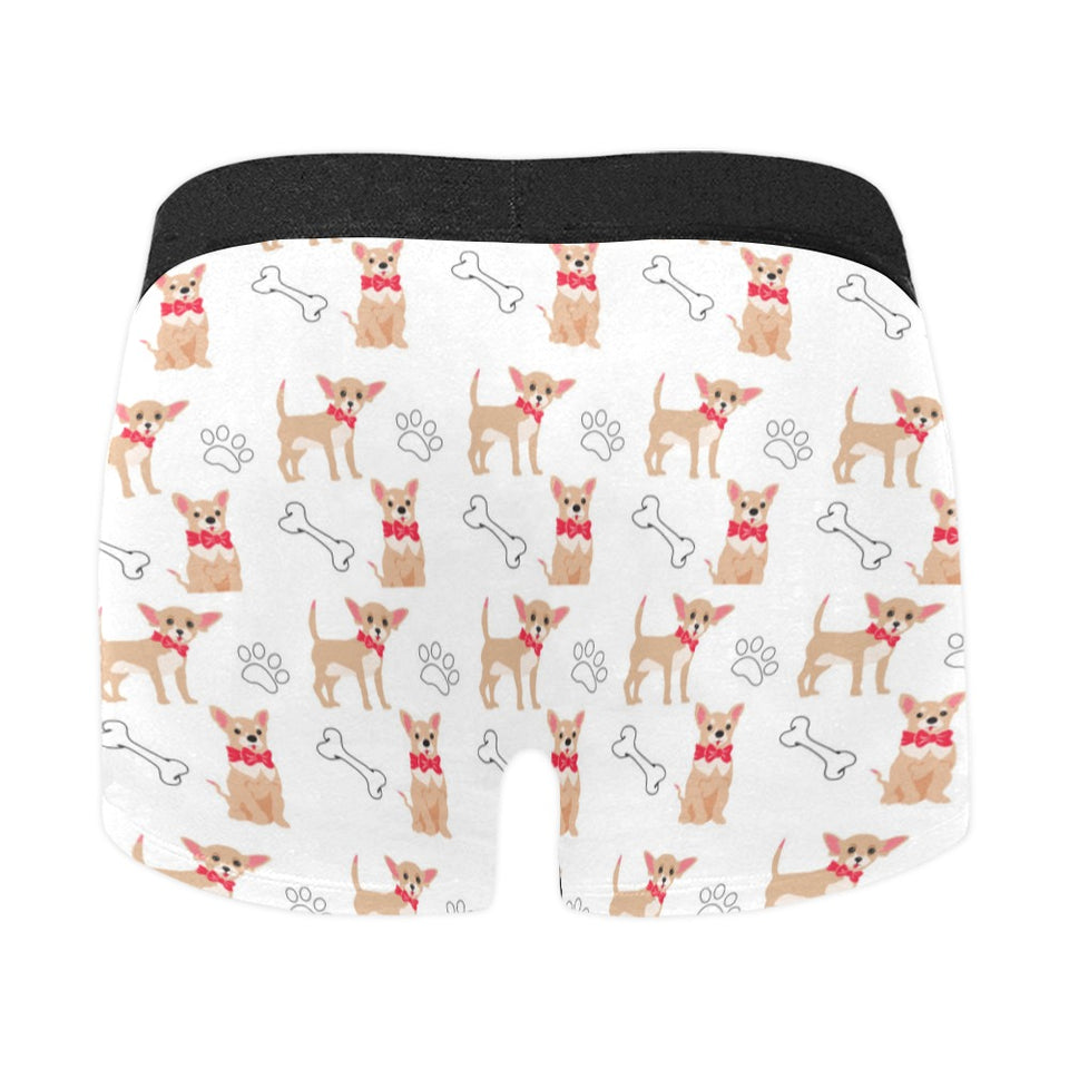 Chihuahua bone paw pattern Men's All Over Print Boxer Briefs Men's Underwear
