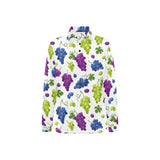 Grape pattern Women's Long Sleeve Polo Shirt