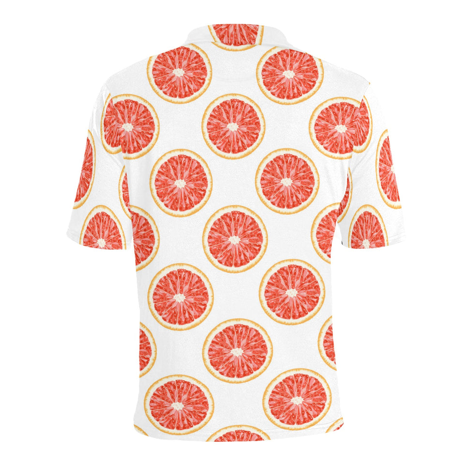 Grapefruit pattern Men's All Over Print Polo Shirt