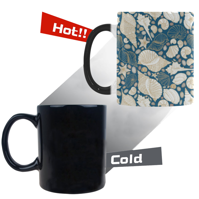 Sea turtle Polynesian Tribal design pattern Morphing Mug Heat Changing Mug