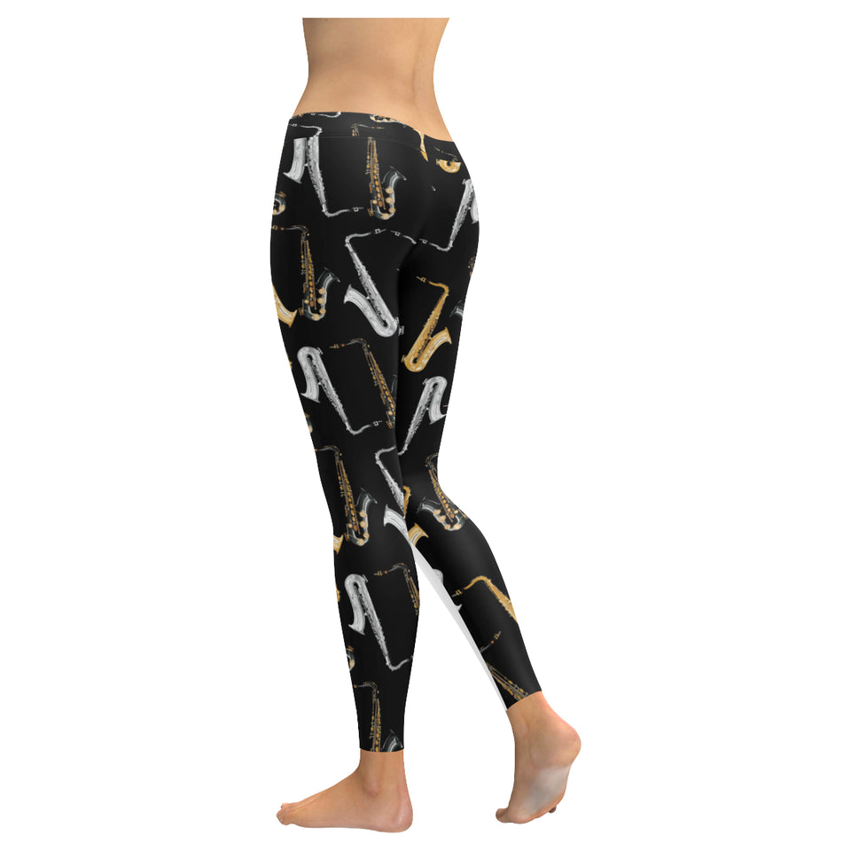 saxophone design pattern Women's Legging Fulfilled In US